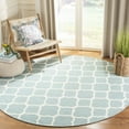 thumbnail image 2 of SAFAVIEH Dhurrie Ulysses Geometric Moroccan Wool Area Rug, Blue/Ivory, 4' x 6', 2 of 10