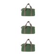 thumbnail image 3 of Bolsa de herramientas Scienceny 16 pulgadas verde lona organizador con correa para el hombro, 3 of 6
