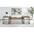thumbnail image 4 of Pemberly Row 3-Piece Engineered Wood Coffee Table Set in Mango and Black, 4 of 13