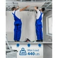 thumbnail image 4 of Aluminum Plank,Adjustable Work Platform,440lbs Capacity Aluminum Plank,Equipped with Skid-Proof Platform Scaffold Ladder Accessory（6-9ft）, 4 of 9