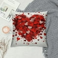 thumbnail image 2 of HENGT  Valentine Pillow Covers, Happy Valentines Day Throw Pillows Farmhouse Cotton Red Heart Pillow Case for Sofa Bedroom Living Room Indoor Outdoor, 2 of 5