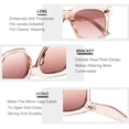 thumbnail image 4 of Gafas de Sol TAOTAOQI Vintage Cuadradas Grandes con Protección UV400 para Mujer, 4 of 8