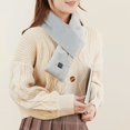 thumbnail image 2 of vnanda Solid Color Scarf Winter Electric Heating Scarf Unisex Thick Neck Protection Washable Windproof Cold-resistant Smooth Solid Color Neck Warmer Neck, 2 of 8