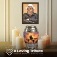 thumbnail image 3 of Yatskia Cowboy with Cattle Small Urns for Human Ashes Adult Male and Female, Mini Keepsake Urn for Adult Ashes, (Monar Pack of 1, 3 Inch), 3 of 8