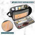 thumbnail image 4 of Pavilla Toiletry Bag, Mens Dopp Kit Bag, Canvas Travel Toiletry Bag, Water Resistant Shaving Bathroom Organizer for Travel, Gym, Shower Toiletries Storage for Grooming, 4 of 8