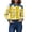 Yellow, variant on Long Sleeve Tops for Women Casual Lapel Denim Stitching Pullover Sweatshirt Spring Fall Fashion Clothing