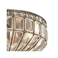 thumbnail image 3 of Vienna Full Spectrum Ibeza Vintage Ceiling Light Flush Mount Fixture 15 1/2" Wide Mocha Brown 3-Light Square Cut Crystal for Bedroom Kitchen Hallway, 3 of 7
