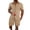 #01 Beige 【Mix & Match: Stock Up on Your Favorite Colors】, variant on Men's Short Sleeve Button Down Shirt Polyester Casual Lapel Suit Turndown Collar Lace-Up Blouson Waist Slim Fit Business Daily | Zenithor,Coffee XL