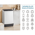thumbnail image 2 of QXDRAGON 17.6lbs Full Automatic Washing Machine, Portable Laundry Washer with Drain Pump, 10 Washing Programs & 8 Water Levels with LED Display, White & Black, 2 of 10