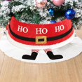 thumbnail image 3 of Farfi-Collar para árbol de Navidad, pies de Papá Noel, añade atmósfera, falda ligera para árbol de Navidad de buen tacto para tienda, 3 of 5