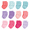 Pink Purple Multi, variant on Hudson Baby Terry Socks, 12 Pack, 0-12 Months