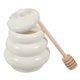 thumbnail image 5 of 1 Juego de Tarro de Miel de Porcelana, Dispensador de Miel, Tarro de Cerámica con Tapa y Cucharón, 5 of 7
