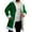 Dark Green, variant on Christmas Cardigan Santa Jacket Coat for Men Hoodies Claus Adult Suit Outfit Party Sherpa Lined Long