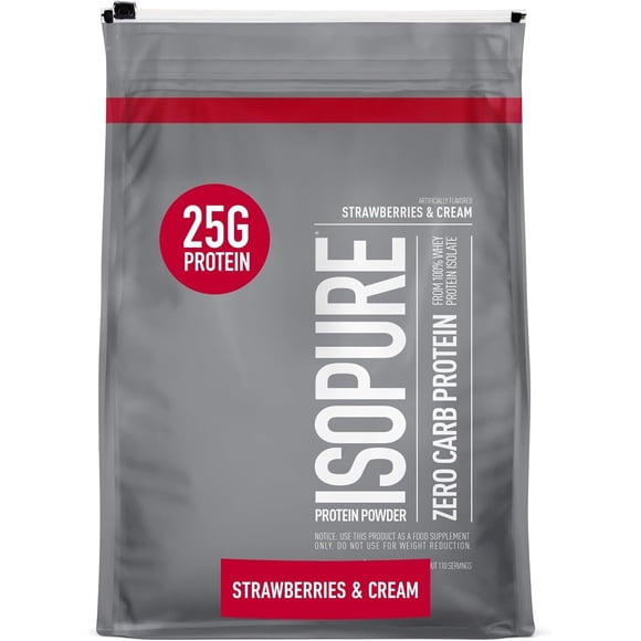 Isopure 7.5 lbs Fresa Costal Proteina Zero Carbs