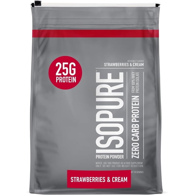 Isopure 7.5 lbs Fresa Costal Proteina Zero Carbs