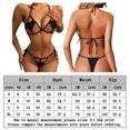 thumbnail image 2 of Conjunto de lencería Conjunto de ropa de dormir sin espalda, lencería tentación, ropa de dormir íntima, cuello colgante Ygjytge Negro T S para Mujer, 2 of 7