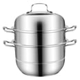 thumbnail image 4 of Minkissy 1 Set Synchronous Cooking Stainless Steel Steaming Pot for Home Supply, 4 of 8