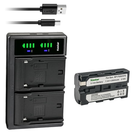 Kastar 1-Pack BNP-F550/F570 attery and LTD2 USB Charger Replacement for Z Cam E2 E2-M4 Professional 4K Cinematic Camera Z Cam E2-S6 Super 35 6K Cinema Camera Z Cam E2-F6 Full-Frame 6K Cinema Camera