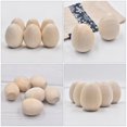 thumbnail image 2 of CHUANK 12 Pcs Handmade Wooden Eggs Home Decor Toys Simulation Craft Fake Coloring Painting Childrens, 2 of 6