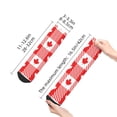 thumbnail image 5 of Bingfone Maple Leaves1 Design Patterned Men'S Women'S Casual Cotton Socks, 5 of 9