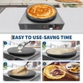 thumbnail image 5 of 16 Inch Commercial  Crepe Maker, Non-Stick Electric Crepe Machine with Precise Temp Control and Indicator Lights for Home and Restaurant,1700 w,110 v, 5 of 7