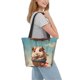 thumbnail image 2 of Fotbe Hot Air Balloon Guinea Pig Bolsa de Playa con Estampado, Bolsa de Hombro, Bolsa de Mano Espaciosa, Bolsa de Viaje Ligera, Bolsa de Compras Versátil, 2 of 6