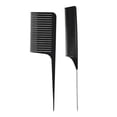 thumbnail image 1 of Tejido que las peinetas cabe, herramienta de shamjiam Peine para el cabello con reflejos negros, 1 of 9
