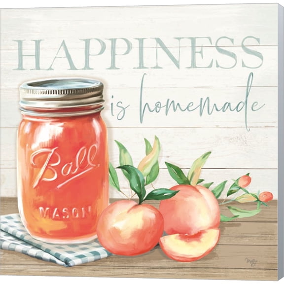 Great Art Now Happiness is Homemade by Mollie B., Canvas Wall Art, 12W x 12H