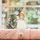 thumbnail image 5 of Decoración de mesa coleccionable con muñeco de ángel decorativo Adornos navideños Soporte de exhibición de regalos de año Nuevo para la celebración de BLESIY muñeca de ángulo, 5 of 6