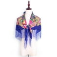 thumbnail image 4 of Yoodem Scarf Women Lady Folk-custom Print Tassel Square Scarf Wrap Shawl Travel Scarve C One Size, 4 of 4