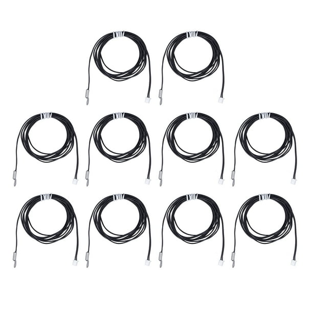 Sonda de sensor de temperatura, 10 piezas Sonda de sensor de temperatura Termistor NTC Sensor de temperatura Sonda de termistor Rendimiento probado