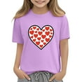 thumbnail image 6 of Plebaso Boys Girls Valentine's Day T-Shirts Graphic Cute Tee Casual Short Sleeve Crewneck Summer Tops, 6 of 7