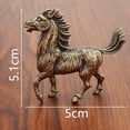 thumbnail image 2 of Retro Brass Horse with Money Stepping Figurine, New 2026 Zodiac Horse Decoration, Suitable for Home, Living Room, Office, or Desktop Use., 2 of 2