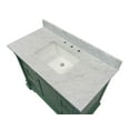 thumbnail image 2 of Sydney 42" Bathroom Vanity with Sage Green Cabinet and Carrara Marble Top, 2 of 6