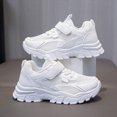 thumbnail image 2 of CAUYDY Kids Boys Girls Athletic Mesh Running Shoes Breathable Lightweight Non Slip Sneakers with Hook and Loop for Outdoor and Indoor Play(L101-White,2.5), 2 of 9