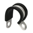 thumbnail image 2 of 22mm Dia EPDM Rubber Lined P Clips Water Pipe Tube Clamps Holder 2pcs, 2 of 2