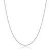 Ariana Lucci 14K White Gold Filled 1.5mm Thin Italian Curb Chain Necklace, Non Tarnish Cuban Link Chain, Compatible with Pendants and Charms, Genuine 1/20 14K Gold Filled Made in Italy, 20"