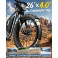 thumbnail image 6 of 750W Electric Bike for Adults 20 mph Max Speed E-Mountain Bikes 26" Adult Fat Tire E-Bikes with 48V 20AH Battery up to 70Miles Range, 7 Speed and Full Suspension off Road E Bike, UL2849 by SGS, 6 of 8