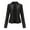 Fashion Black, variant on leather jacket women,Black Faux Leather Jacket Women Motorcycle Zipper Bomber PU Bike Coat with Pockets