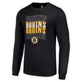 thumbnail image 2 of Men's Starter Black Boston Bruins Four Team Name Logo Long Sleeve Graphic T-Shirt, 2 of 3