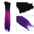 thumbnail image 2 of Rallonge Dreadlock Ombrée pour Cheveux Hip-Hop Synthétique Résistante à la Chaleur Crochet Tressage Fait Main Rallonge Torsadée Tressage pour Femmes Brun Foncé 20”-35 g, 2 of 6