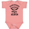 thumbnail image 3 of Inktastic Handpicked for Earth by My Mimi in Heaven with Angel Wings Boys or Girls Baby Bodysuit, 3 of 5