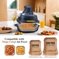 thumbnail image 2 of Crispi Disposable Parchment Liners, 50/100/200pcs  Non-Stick Sheets for 4-in-1 Portable Glass Air Fryer, 2 of 15