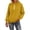 Yellow, variant on Women's Quarter Zip Hoodie,Soft Pullover Sweatshirt with Adjustable Hood,Long Sleeve Casual Streetwear for Everyday, Solid Color Comfortable Hooded Top for Women, Trendy Zip Up Design Blackish Green