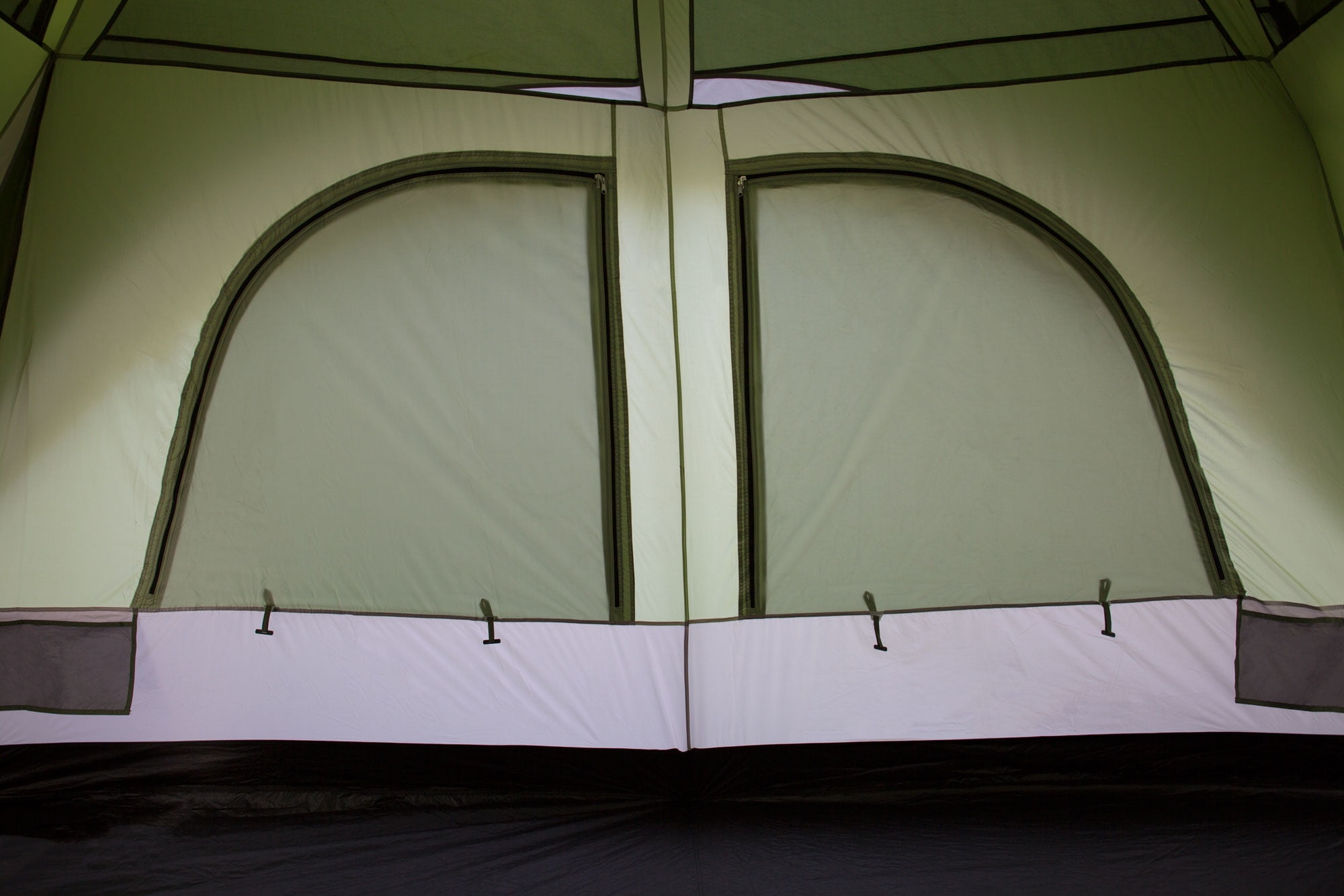 Green White Tahoe Gear Jasper 7 Person Family Cabin Dome Outdoor