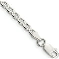 thumbnail image 1 of Sterling Silver 3.15mm Flat Cuban Anchor Chain (7 X 3.15) Made In Italy qfan080-7, 1 of 5