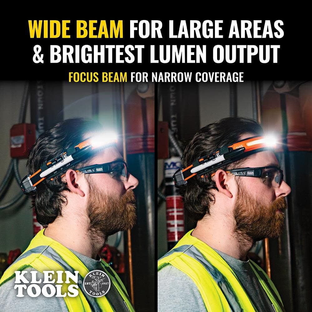 Klein Tools Wide-Beam Headlamp with Strap