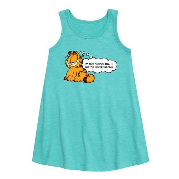 Garfield - Not Always Right - Toddler and Youth Girls A-line Dress