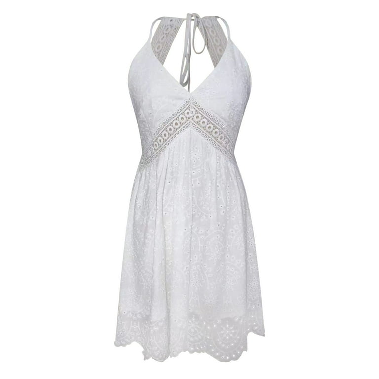 white christmas dresses Catalina Cotton Dress White main image 0