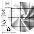 thumbnail image 4 of 60x72 Inches White Geometric Shower Curtain Black White Lattice Square Plaid Pattern Modern Simple Striped Fabric Shower Curtains for Bathroom Decor Waterproof Polyester with Hooks, 4 of 5
